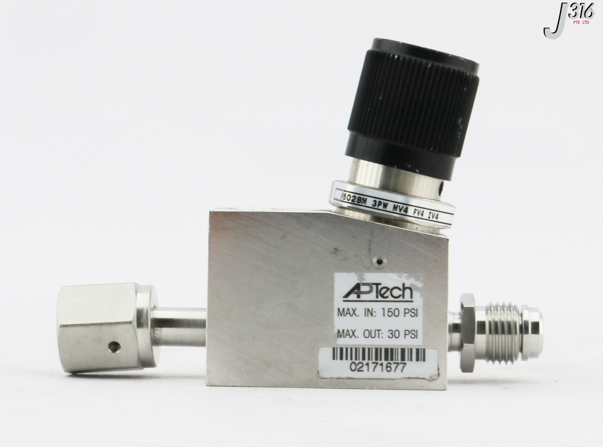 32611 APTECH PRESSURE REGULATING VALVE AP502SM 3PW MV4 FV4 IV4